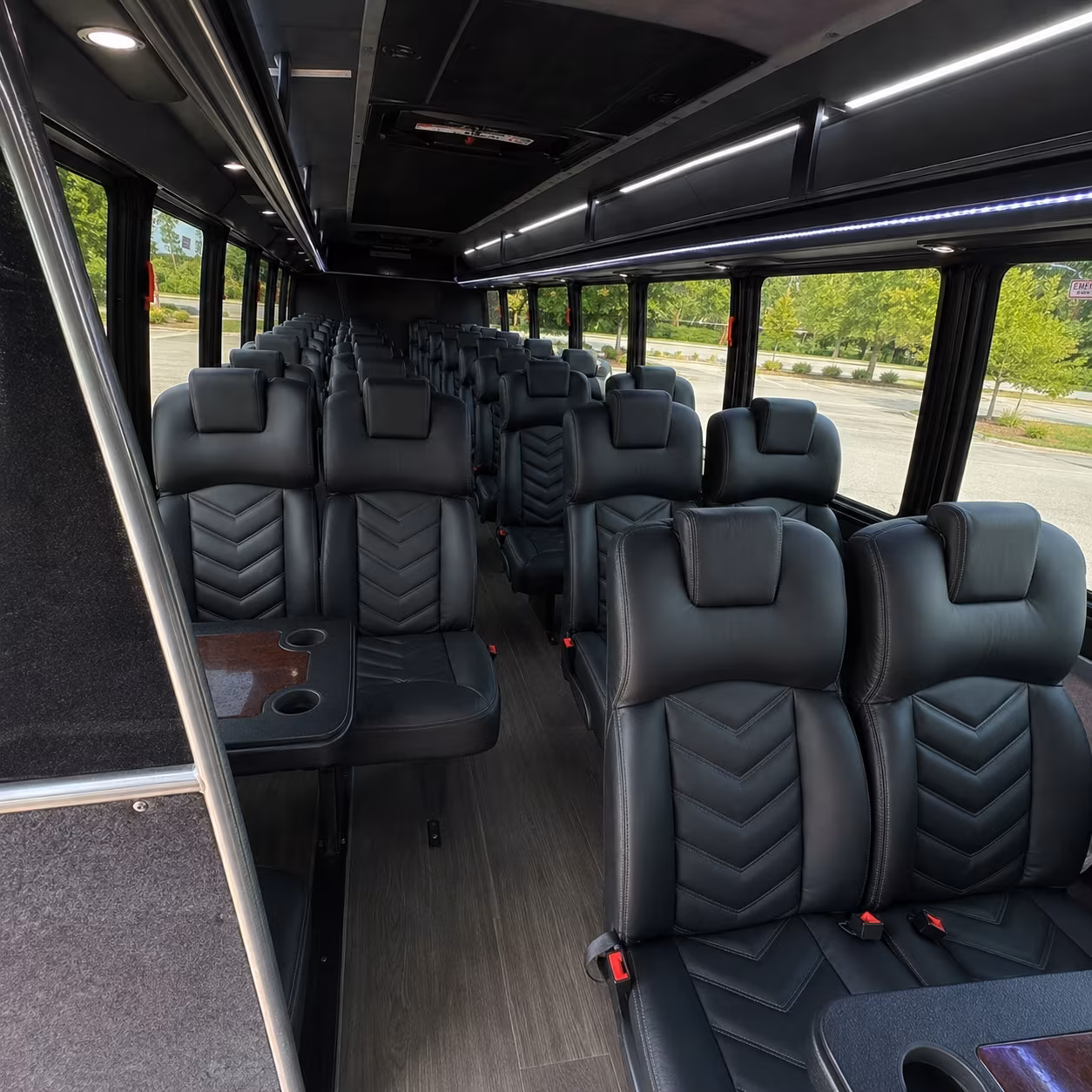 encinitas 25 passenger minibus interior