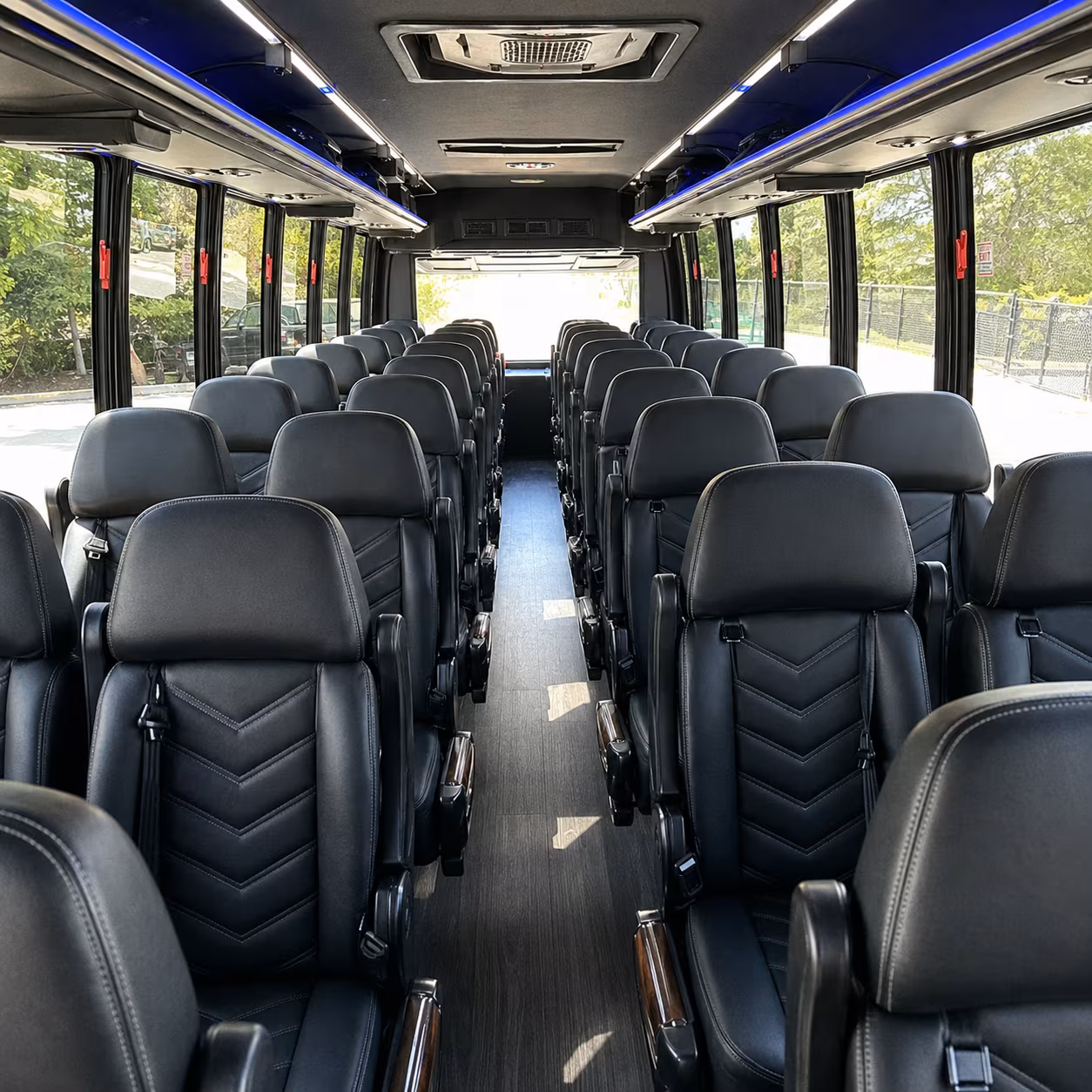 encinitas 28 passenger minibus interior