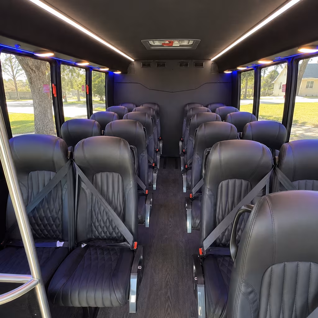 encinitas 35 passenger minibus inside