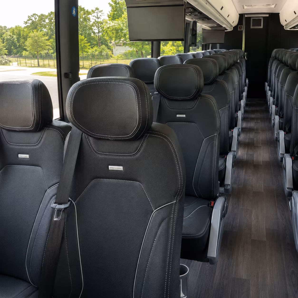 encinitas 56 passenger charter bus interior
