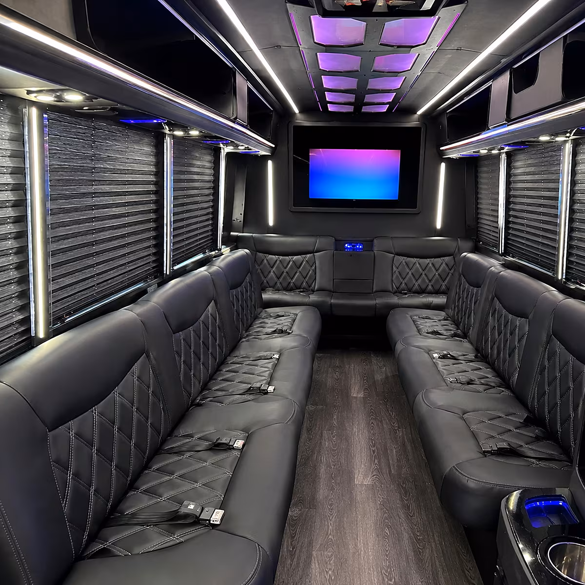 encinitas party bus interior