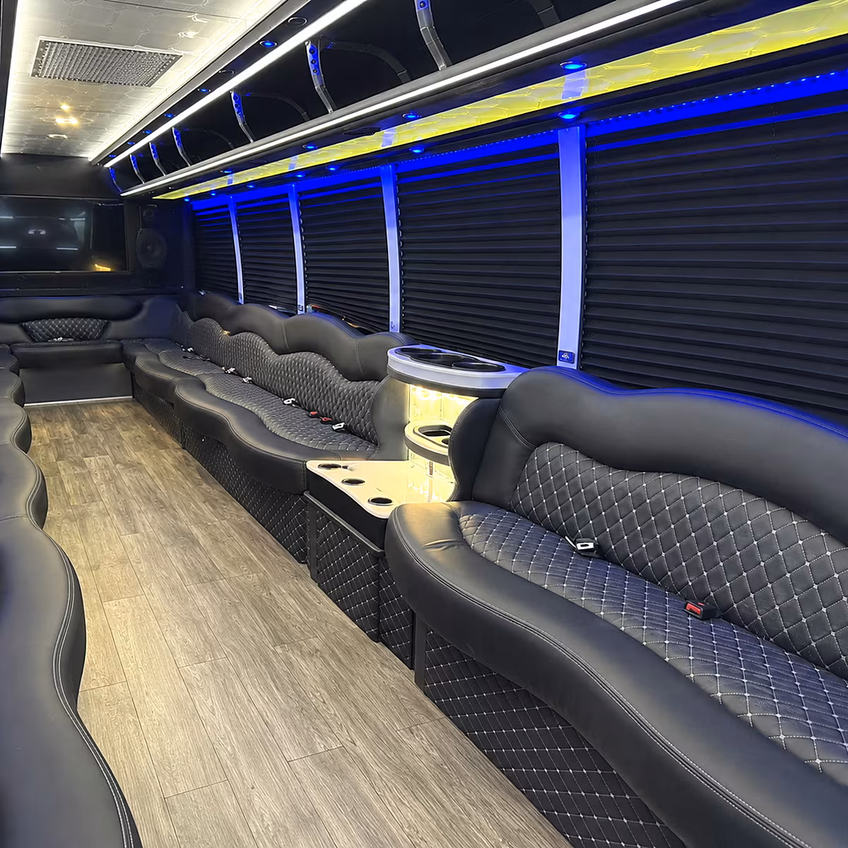 encinitas party bus rental interior