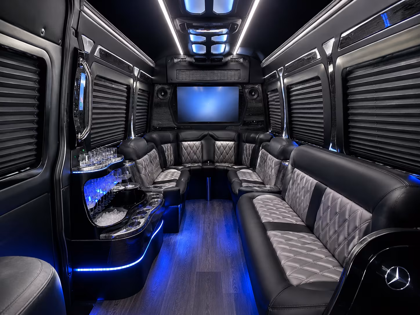 encinitas sprinter limousine interior